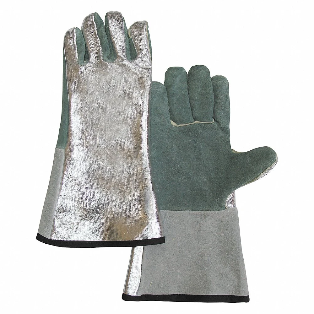 CHICAGO PROTECTIVE APPAREL 901-ALUM Aluminized Gloves, Cowhide | CQ8XRY 42NW43