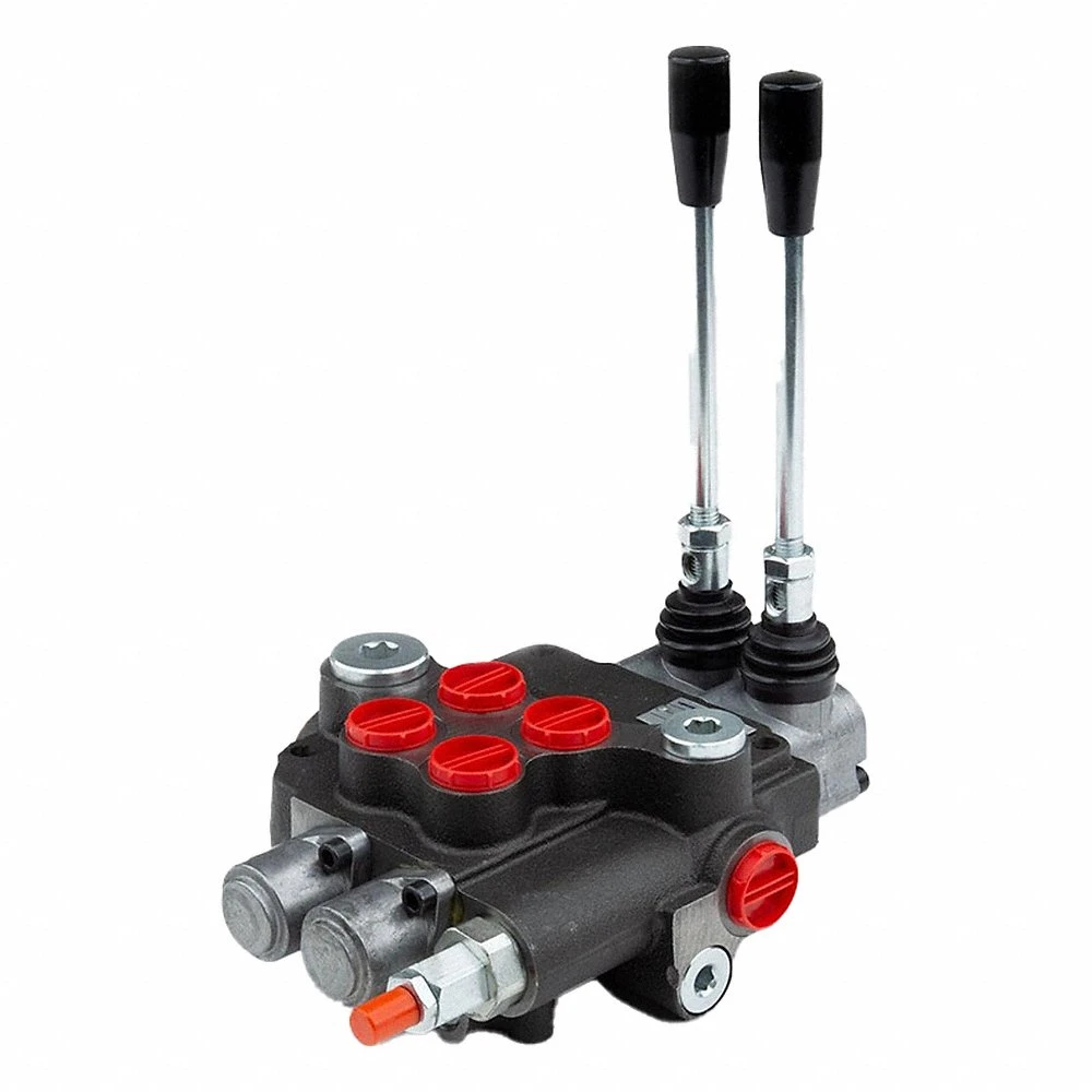 Hydraulic Directional Control Valve, Four-Way / Three Positions, Tandem Center, 2 Spools
