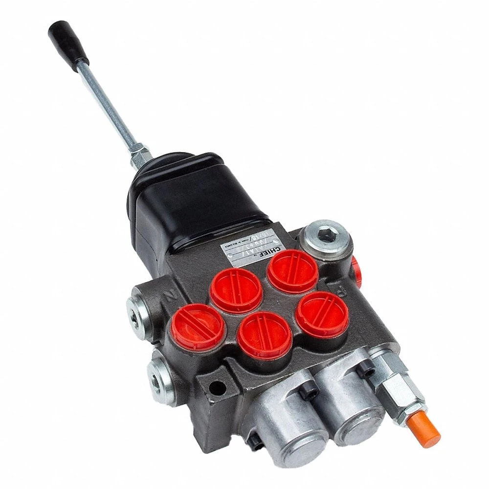 Hydraulic Directional Control Valve, Four-Way / Three Positions, Tandem Center, 2 Spools