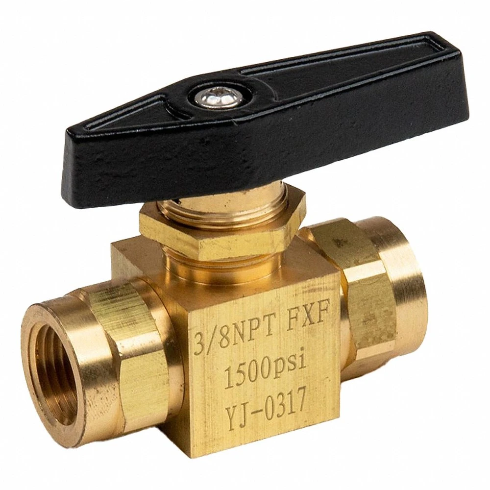 Valve Ball, 3/8 NPTF, Panel Mount 1000 PSI