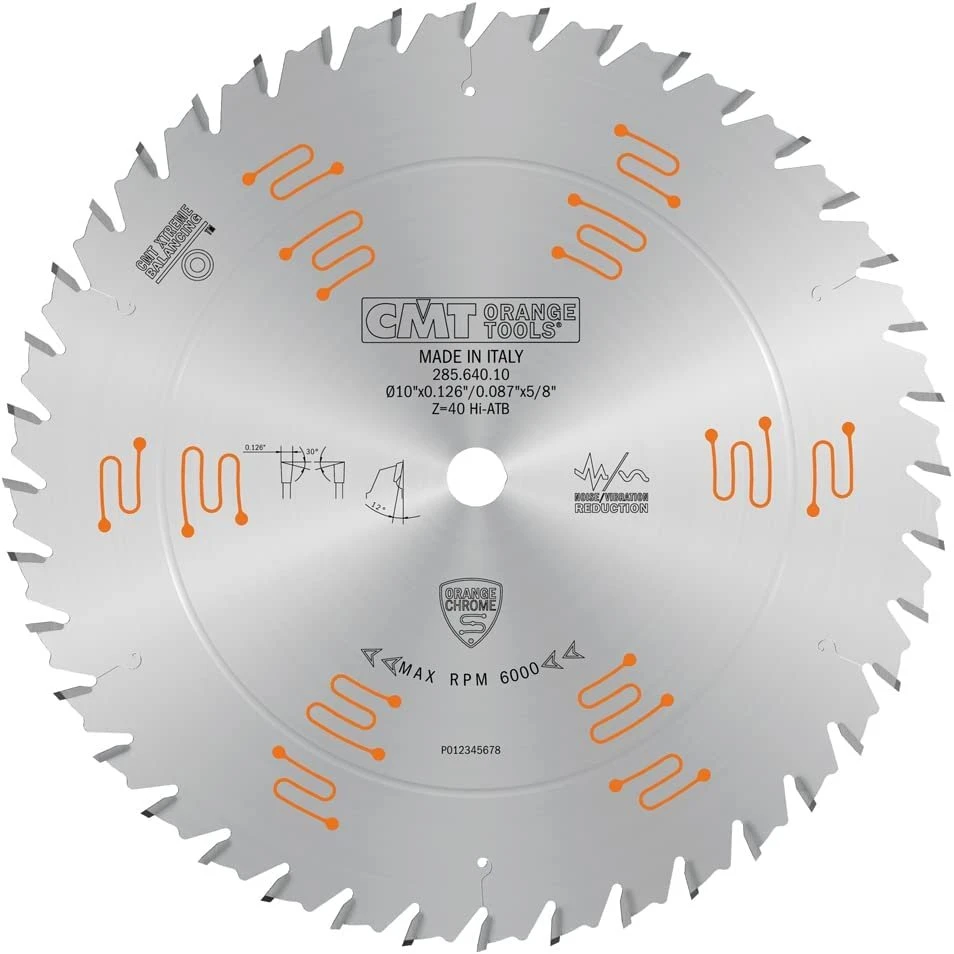 Orange Chrome General Purpose Blade 10 Inch x T40 HiATB