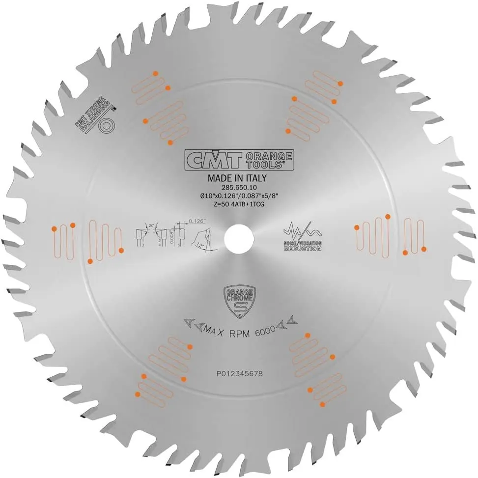Orange Chrome Combination Blade 10 Inch x T50 ATB+TCG