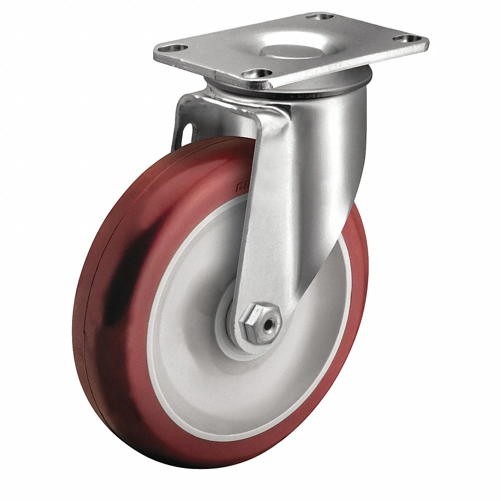 COLSON 2.03356.92 Standard Plate Caster, 3 Inch Dia, 4 1/8 Inch Height, Swivel Caster, Swivel | CR2ARG 56HD78