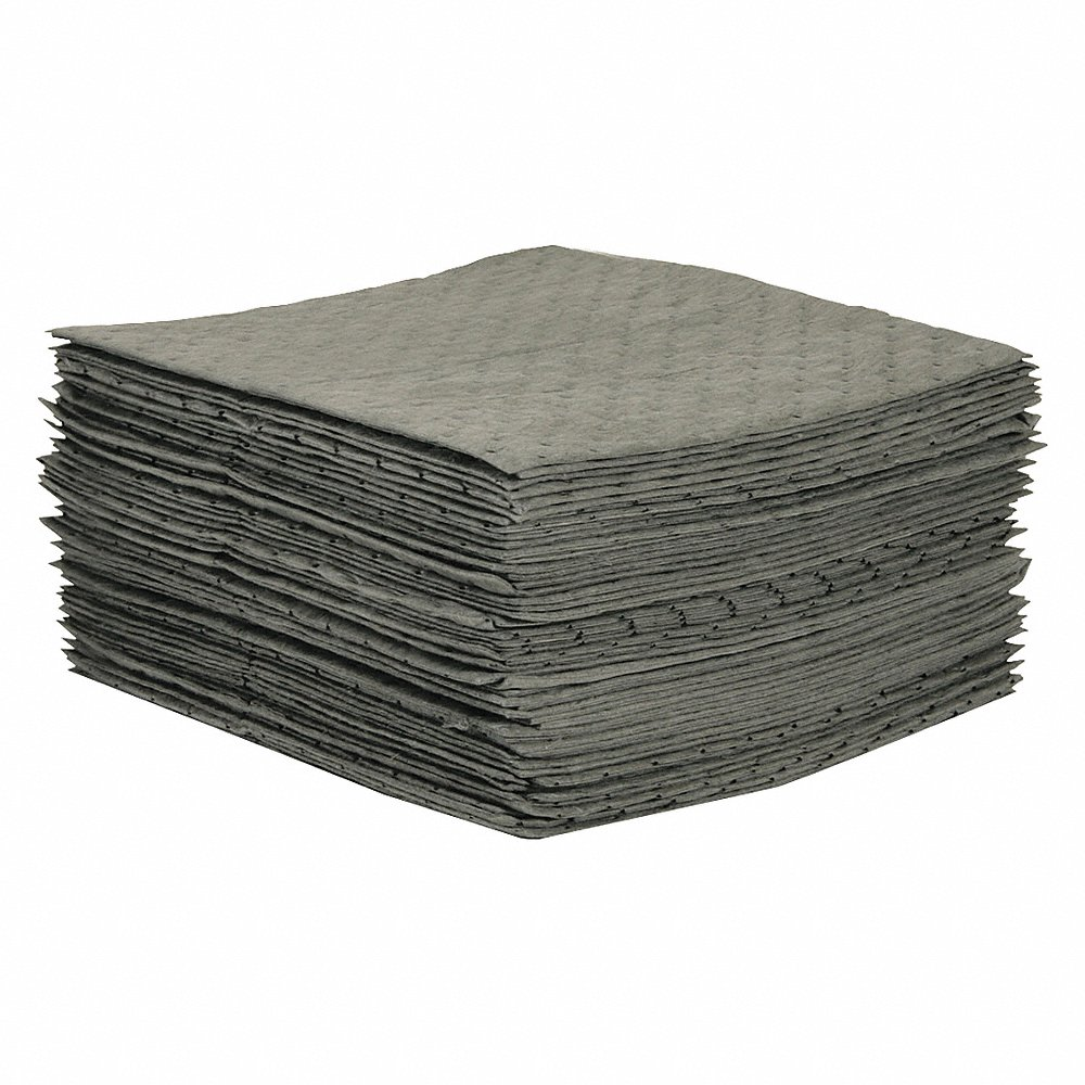 Absorbent Pad, 104 oz Volume Absorbed Per Pad, 41 gal, 50PK