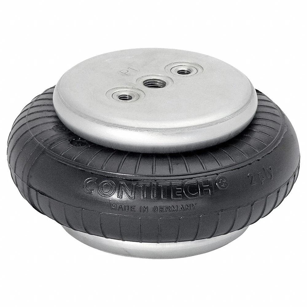 Single Convolution Air Actuator, Natural Rubber, 2.5 Inch Compressed Ht, 4 Inch Ext Ht