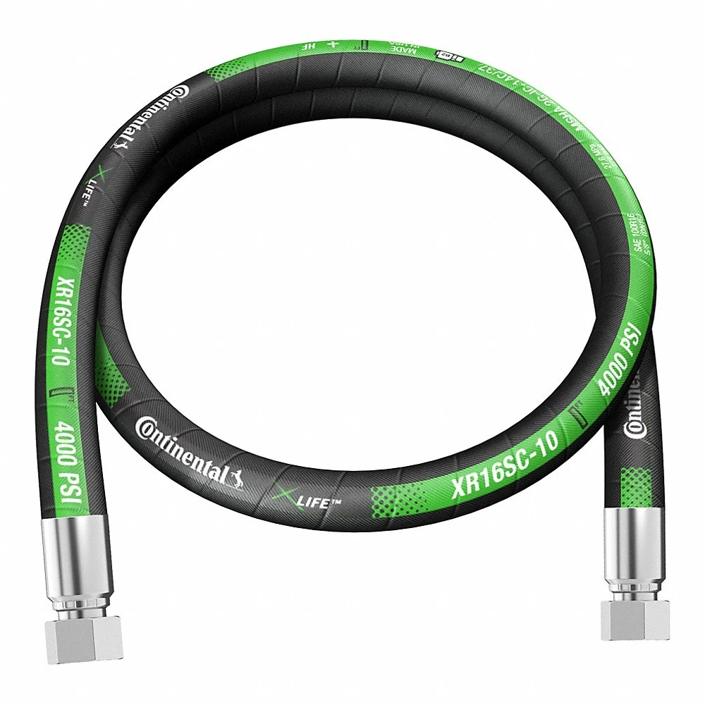 Hydraulic Hose Assembly, FBSPP x FBSPP, 36 Inch Lg, Black, 5/8 x 5/8 Inch Fitting Size