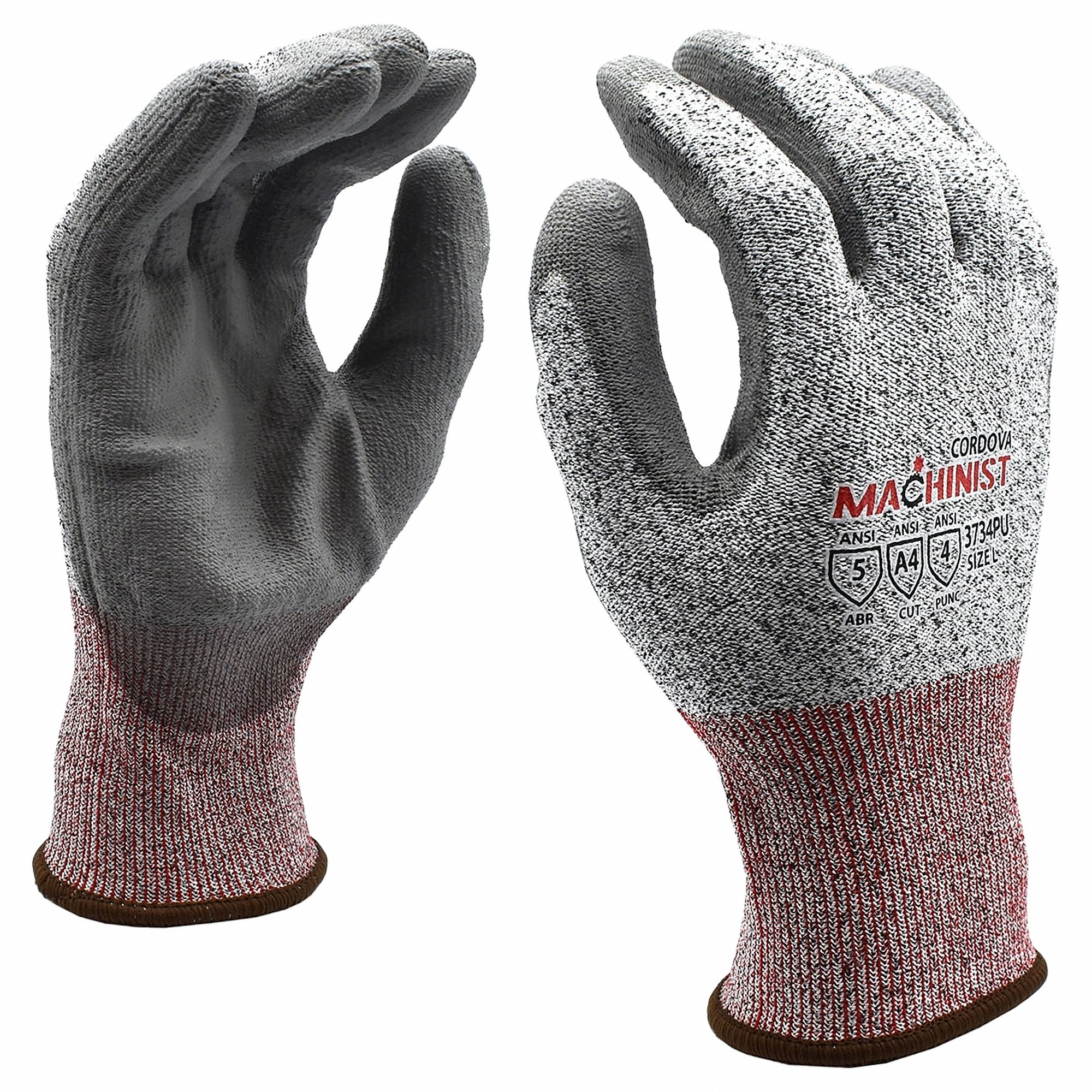 CORDOVA SAFETY PRODUCTS 3734PUXL GLOVE Knit Gloves, 1 Pair | CR2MTA 522T18