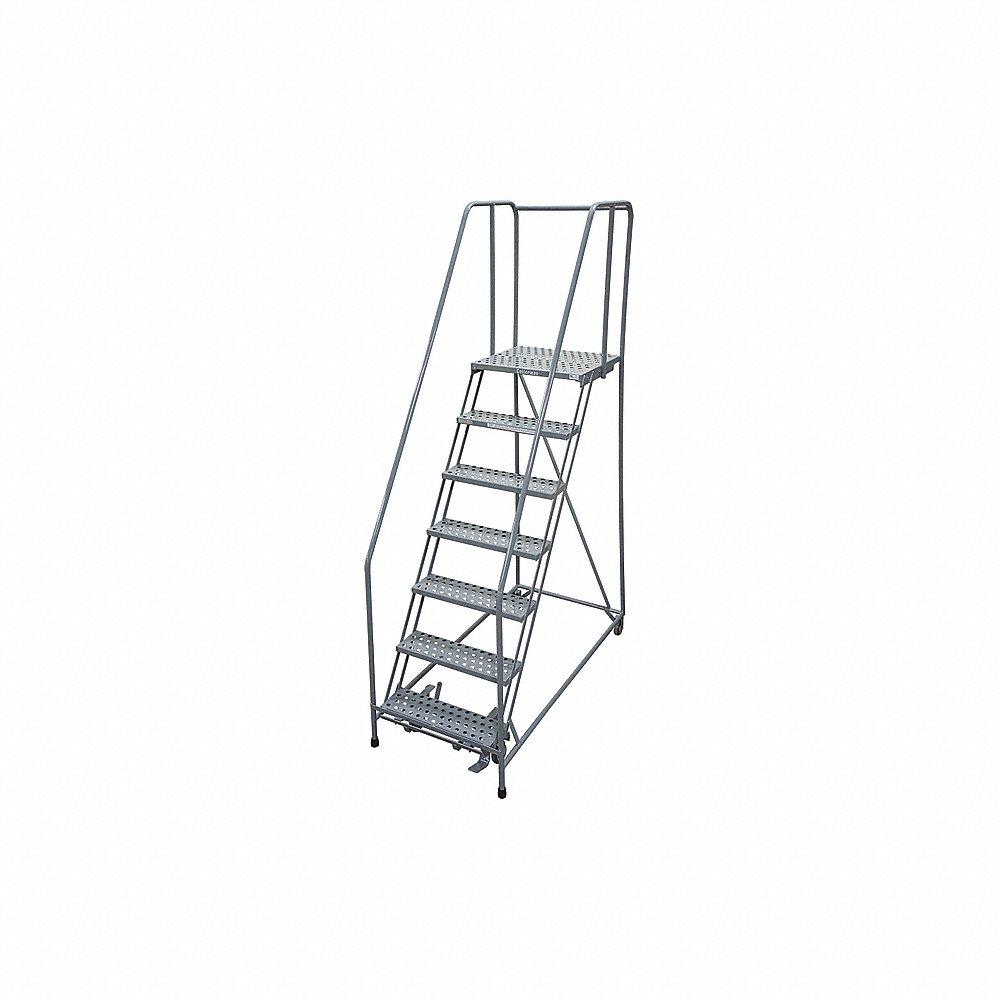 COTTERMAN 1507R2630A6E20B4W5C1P6 Rolling Ladder, 70 Inch Platform Height, 20 Inch Platform Dp, 24 Inch Platform Width | CR2PMN 21UX04