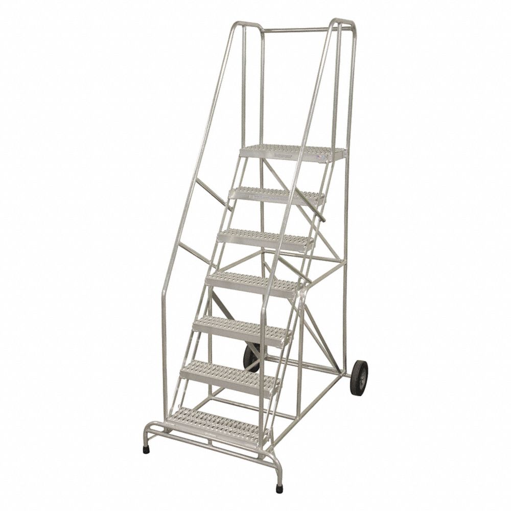 COTTERMAN AW10R2636A3C50P6 Wheelbarrow Ladder, 130 Inch Height, Serrated Step Tread, 10 Step, 350 lb | CE9BRZ 45CJ32