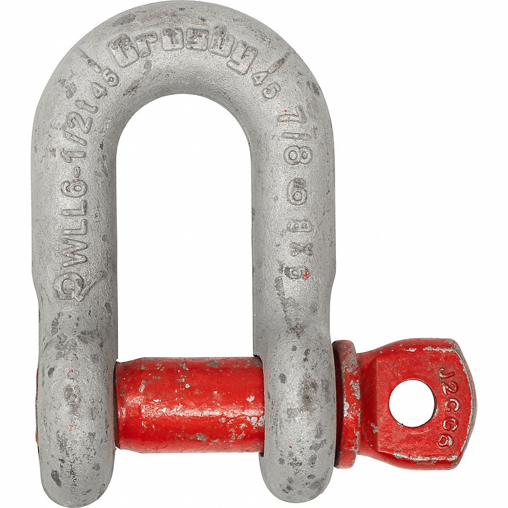 Screw Pin Chain Shackle, 7/8 Inch Size