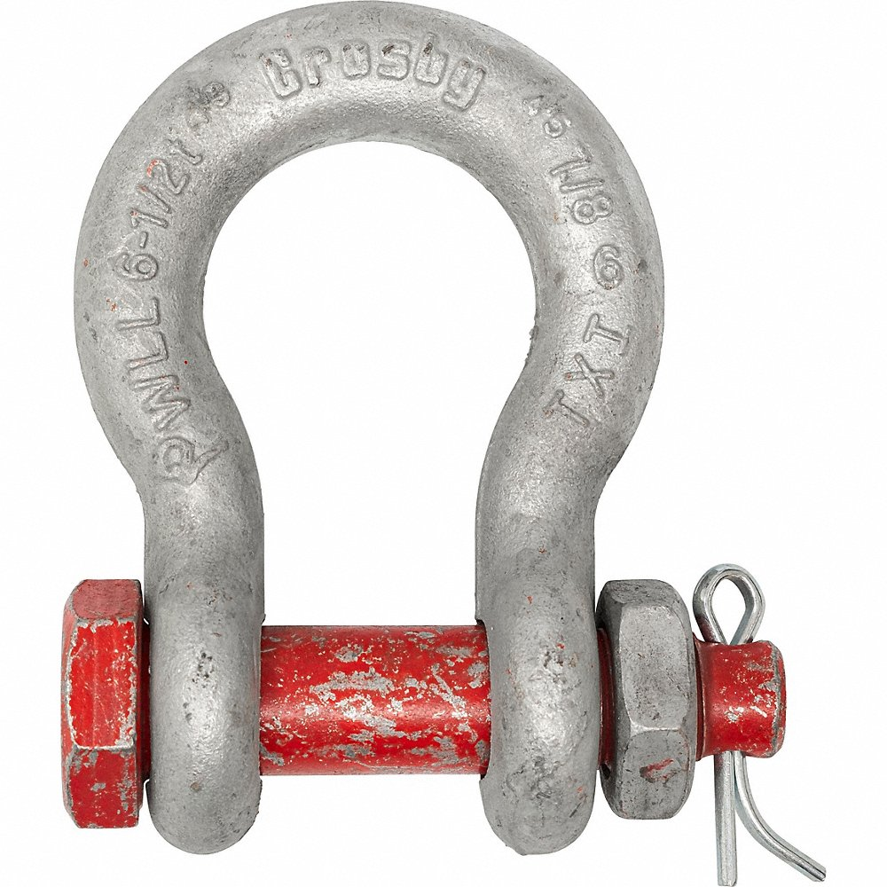 Anchor Shackle, Bolt Type, 1-1/8 Inch Size