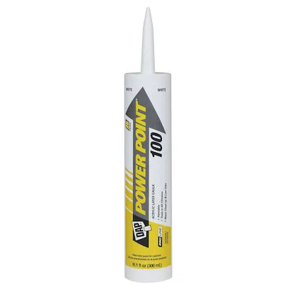 Acrylic Latex Caulk, White Color, 10.10 fl. oz, 12PK