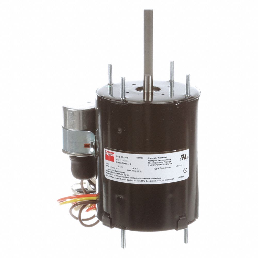 DAYTON 71903593M HVAC Motor, 1/10 HP, 115 VAC, 1.3A | CH3PVG 3RCX7