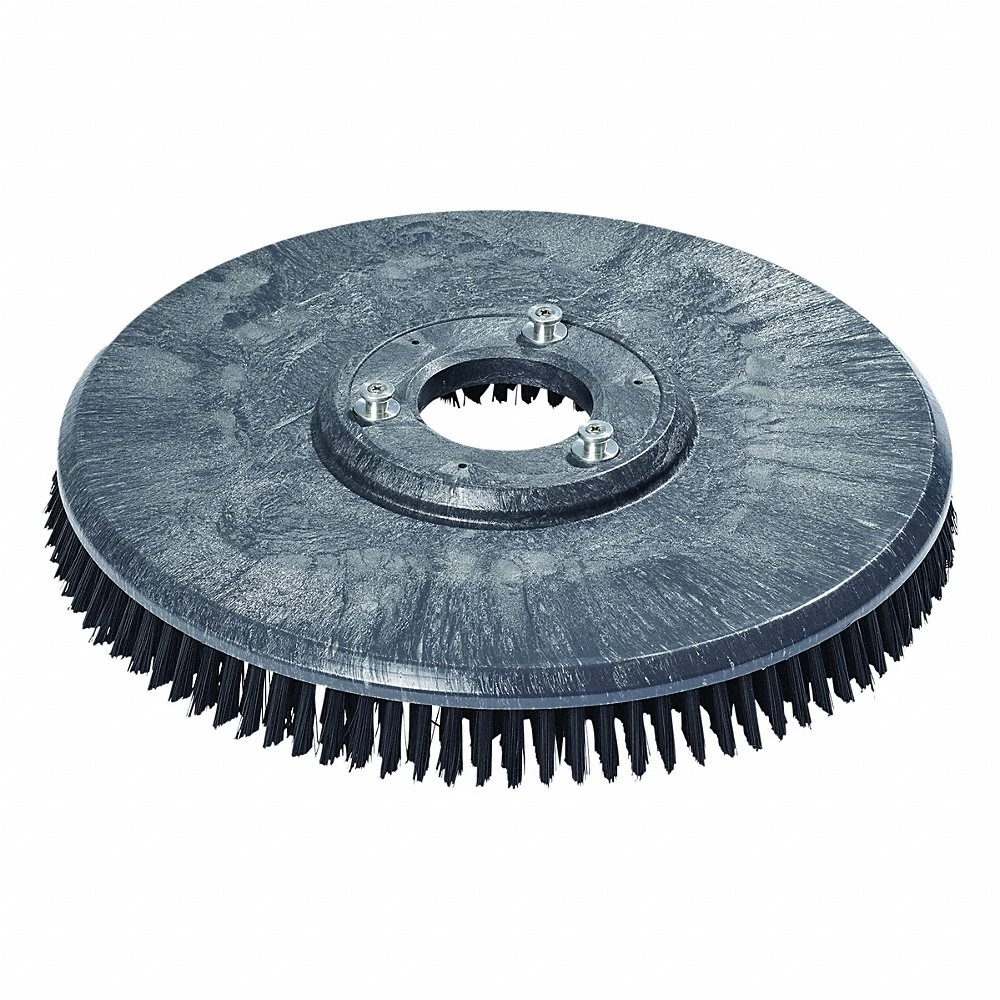 Rotary Brush, Round, 20 Inch Brush Dia, Fits Machine Size 20 Inch, Polypropylene, Black