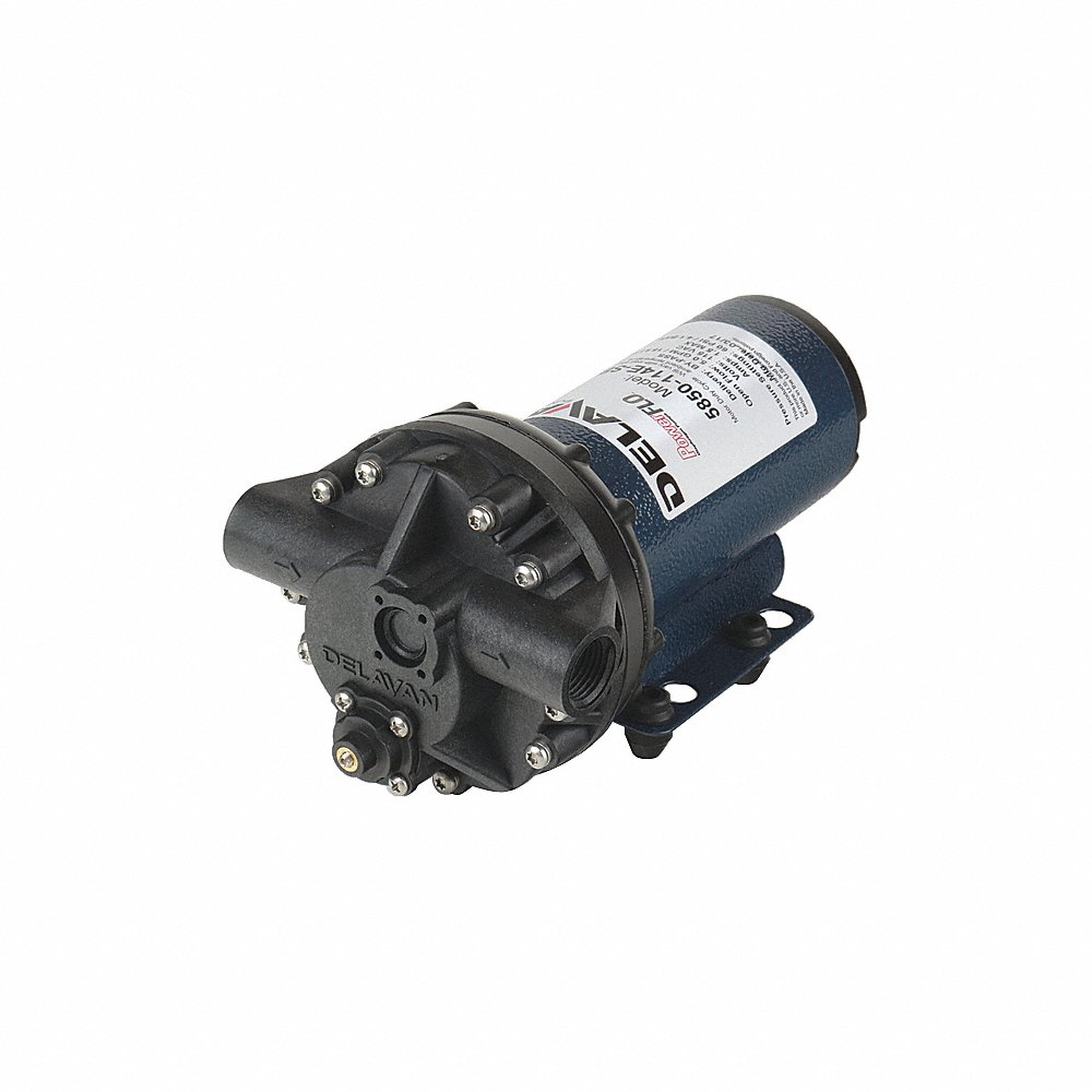 Diaphragm Pump, Polypropylene, Santoprene, 115, 5.0 GPM