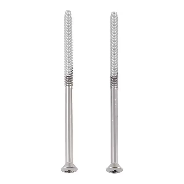 Screws 2, Extra Long, Escutcheon Trm, Finish Stainless