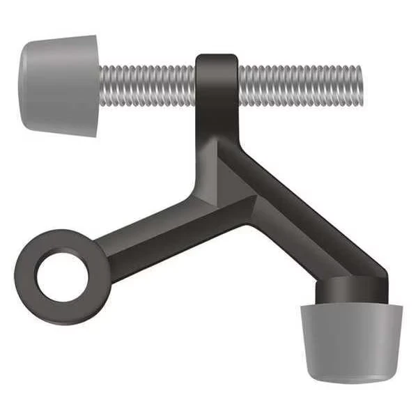 Door Stop, Zinc, Bronze, 1-7/8 InchH x 3/4 InchW