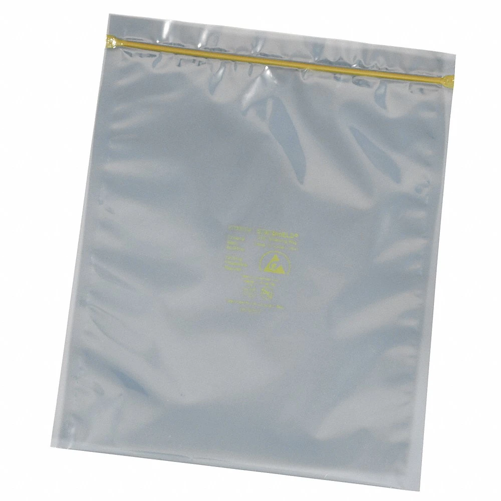 Poly Bag, 18 Inch Width, 18 Inch Length, 3 Mil Thick, Silver, Reclosable, Zip Seal, 100PK