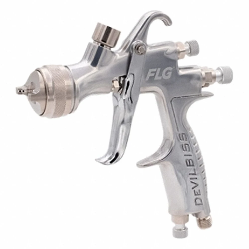 Spray Gun, HVLP, 11 Inch-12 Inch, 1/4 Inch Size, Coatings/Paints, 12 cfm at 26 PSI