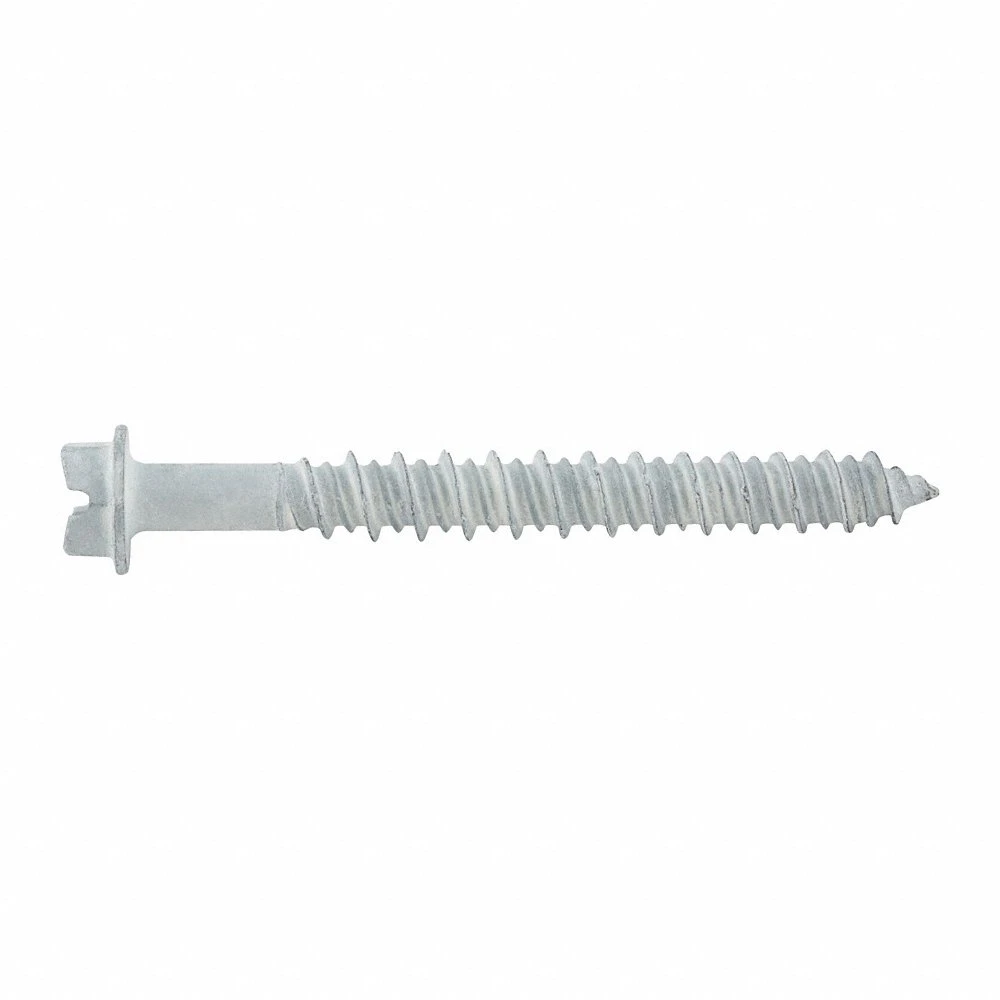 Screw Anchor, 9/64 Inch Dia, 3/16 Inch Size, 2 1/4 Inch Lg, 1 7/8 Inch Thread Length, 2500PK