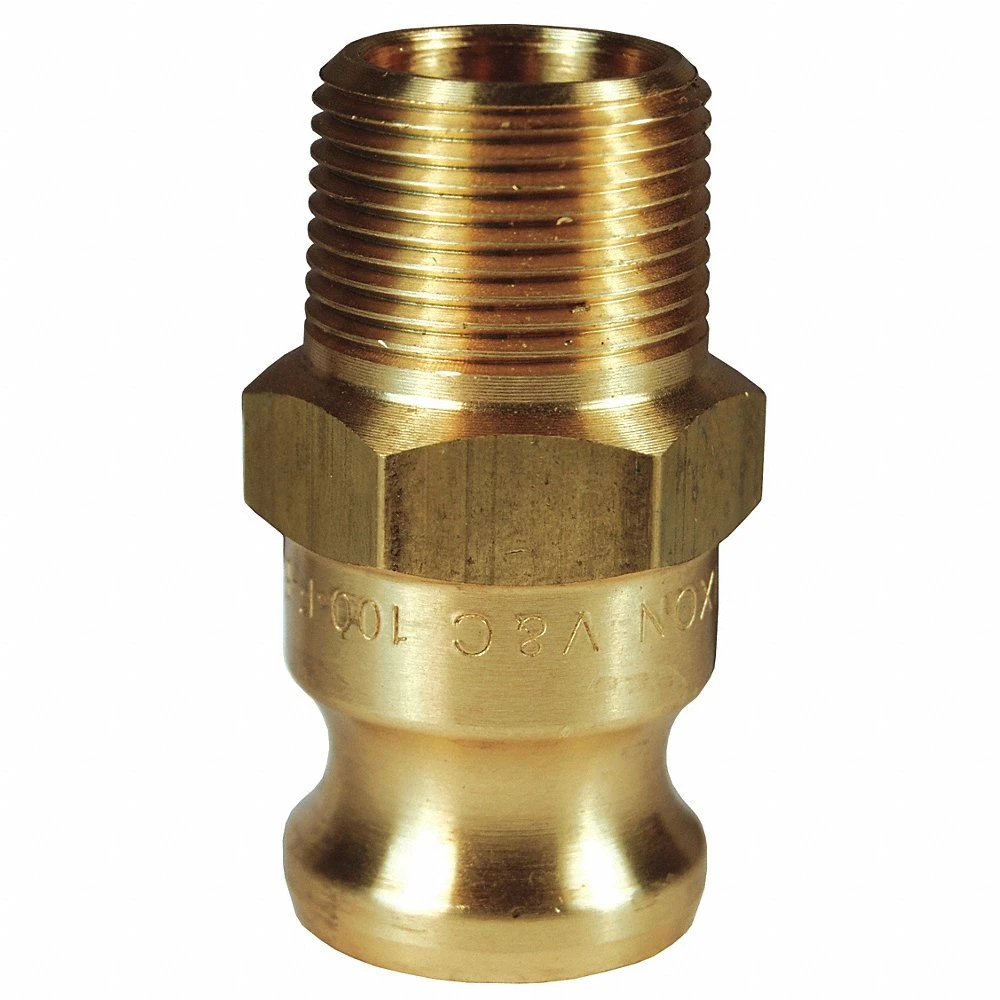 DIXON 100-F-BR Adapter Coupling, Brass Male NPT x Male Adapter, 1 Inch Size | AK2QUV