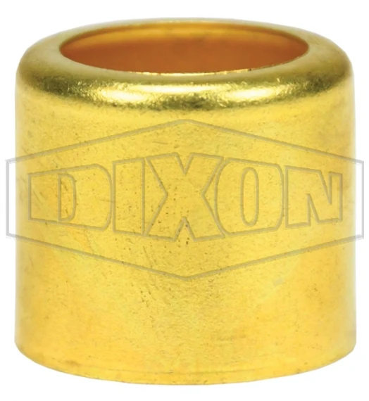 Brass Ferrule, 0.937 Inch I.D., 0.844 Inch Length, Brass, 25PK