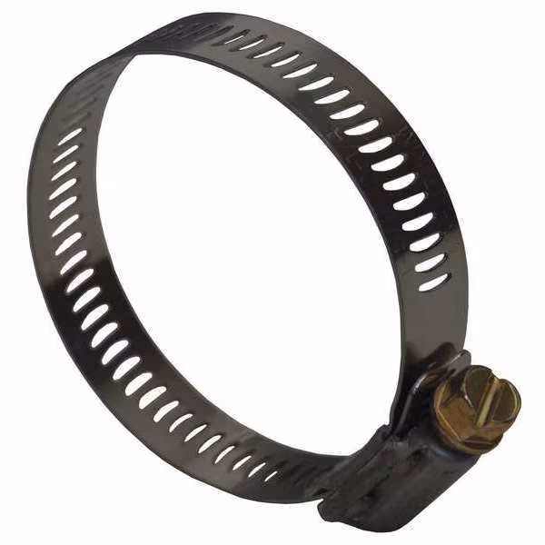 Worm Gear Clamp, 1/2 Inch Size, 2-13/16 to 3-3/4 Inch O.D., Stainless Steel Band