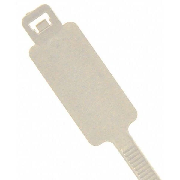 8 Inch L Cable Tie w/ID Tag NAT PK 1000