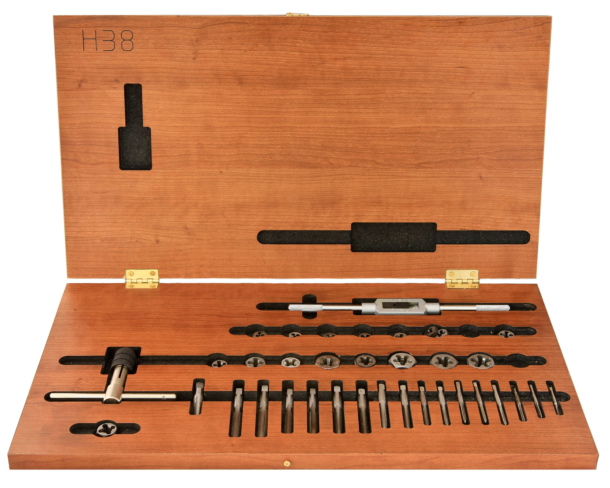 Tap and Hex Die Set, High Speed Steel, 36 Pcs Size