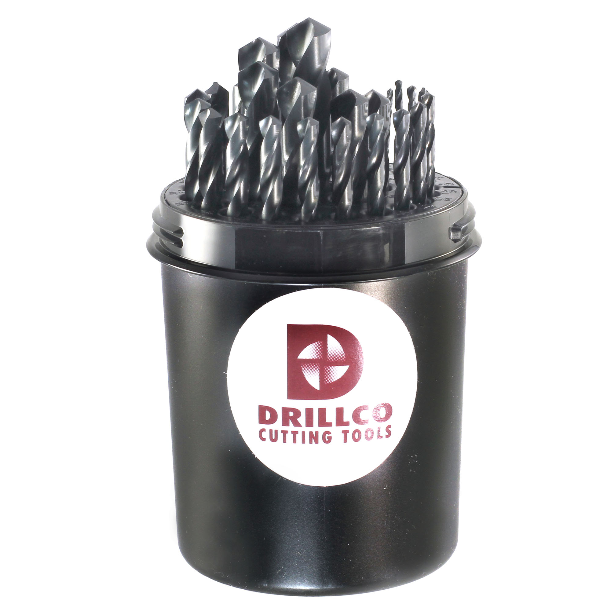 Jobber Length Drill Set, Heavy Duty, 1/16 Inch Min Bit, 1/2 Inch Max Bit, 135 deg., 29 Pcs