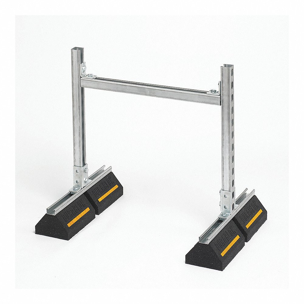 Duct Support Block, 38.75 x 19.5 Inch Size, Rubber Base