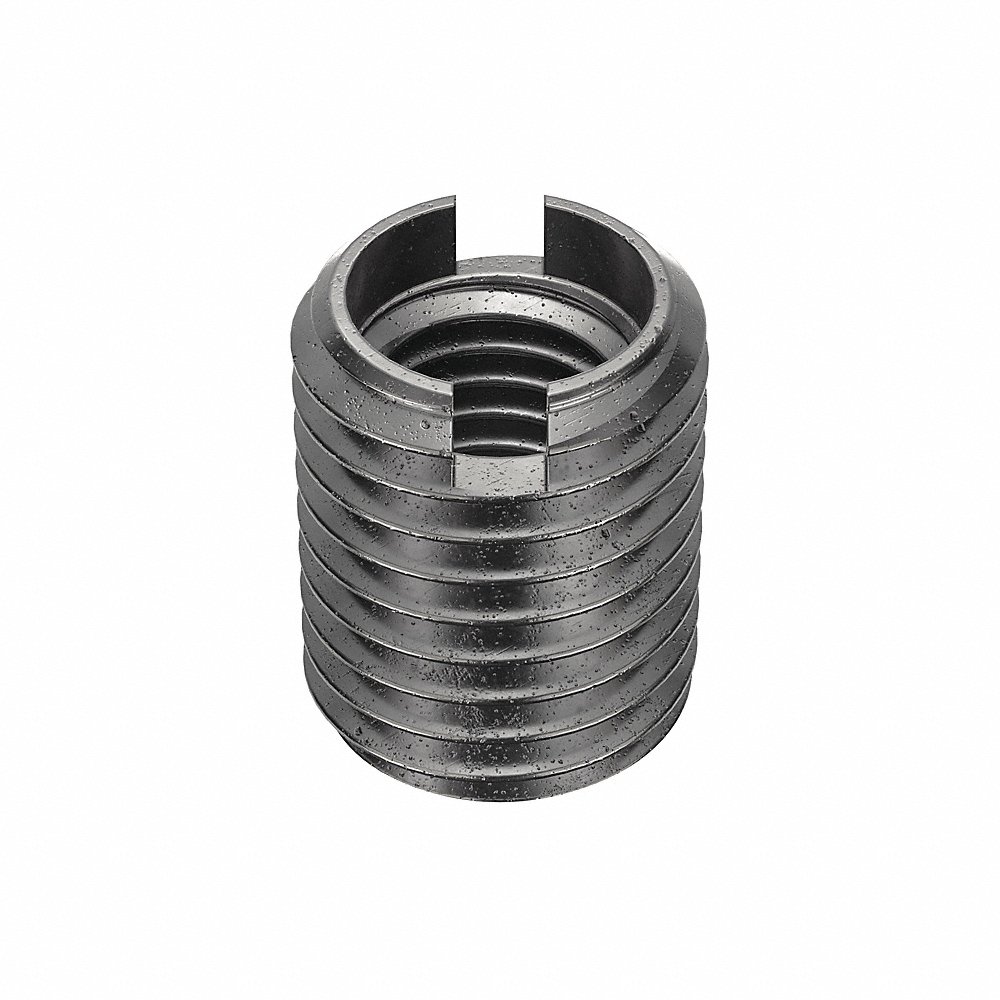 E-Z LOK 329-1018 Self Locking Thread Insert, 1-1/8 Inch Length, Carbon Steel, 49/64 Inch Drill Size | CG6MYQ 4ZB96