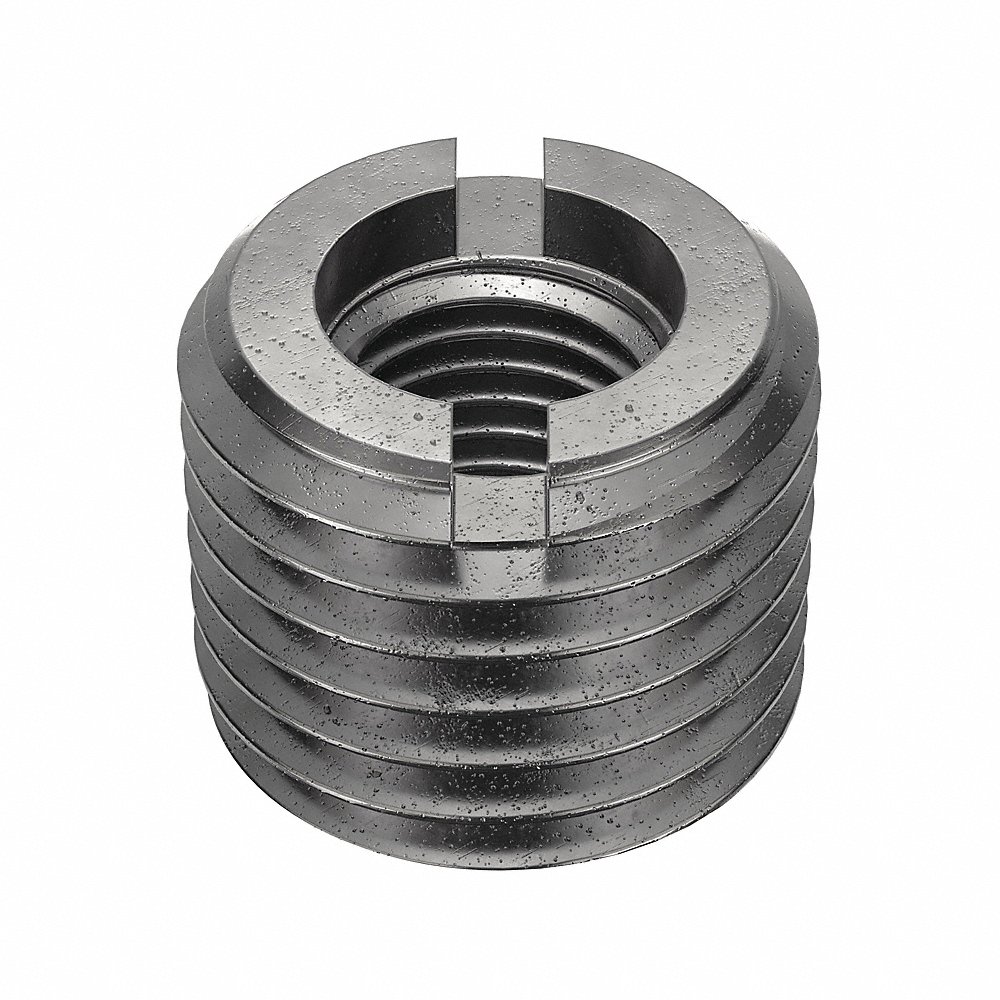 E-Z LOK 450-20 Self Locking Thread Insert, 30mm Length, Carbon Steel, 33mm Drill Size | CG6NAC 4ZE37