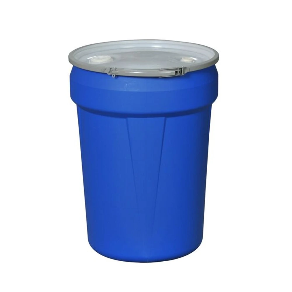 EAGLE 1601MBBG Open Head Poly Drum, 30 Gallon, Blue, Metal Lever Lock With Bung Lid | AG8DWP