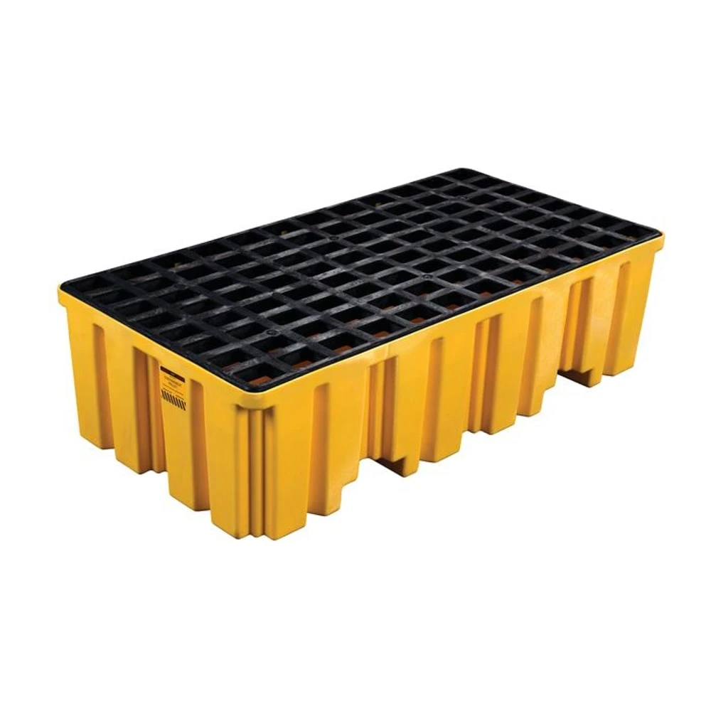 EAGLE 1620ND Drum Spill Containment Pallet, Polyethylene Body, 66 gal Cap | AC6NHU 35U058