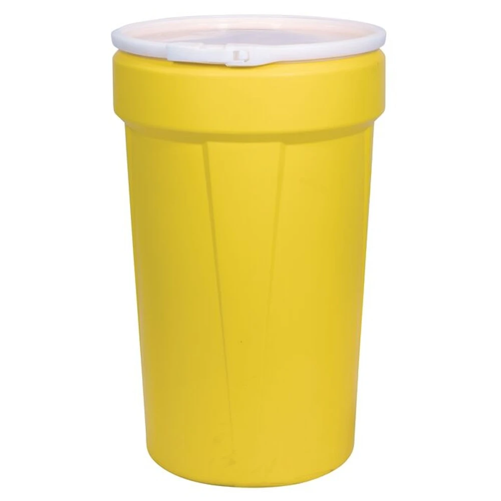 EAGLE 1655 Open Head Poly Drum, 55 Gallon, Yellow with Plastic Lever-Lock Ring | AG8EDN 21RY19