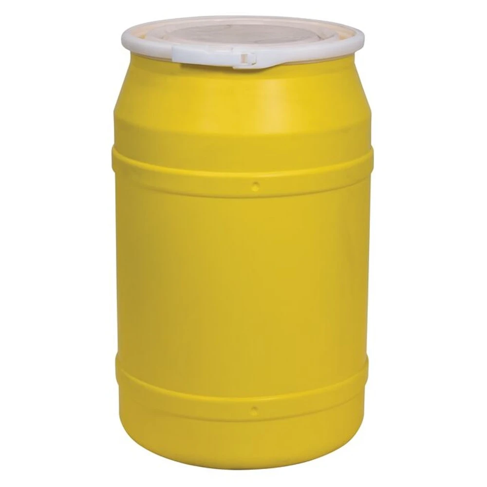 EAGLE 1656 Drum 55 Gallon Hdpe Yellow Polypropylene Ring | AB6HXJ 21RY21