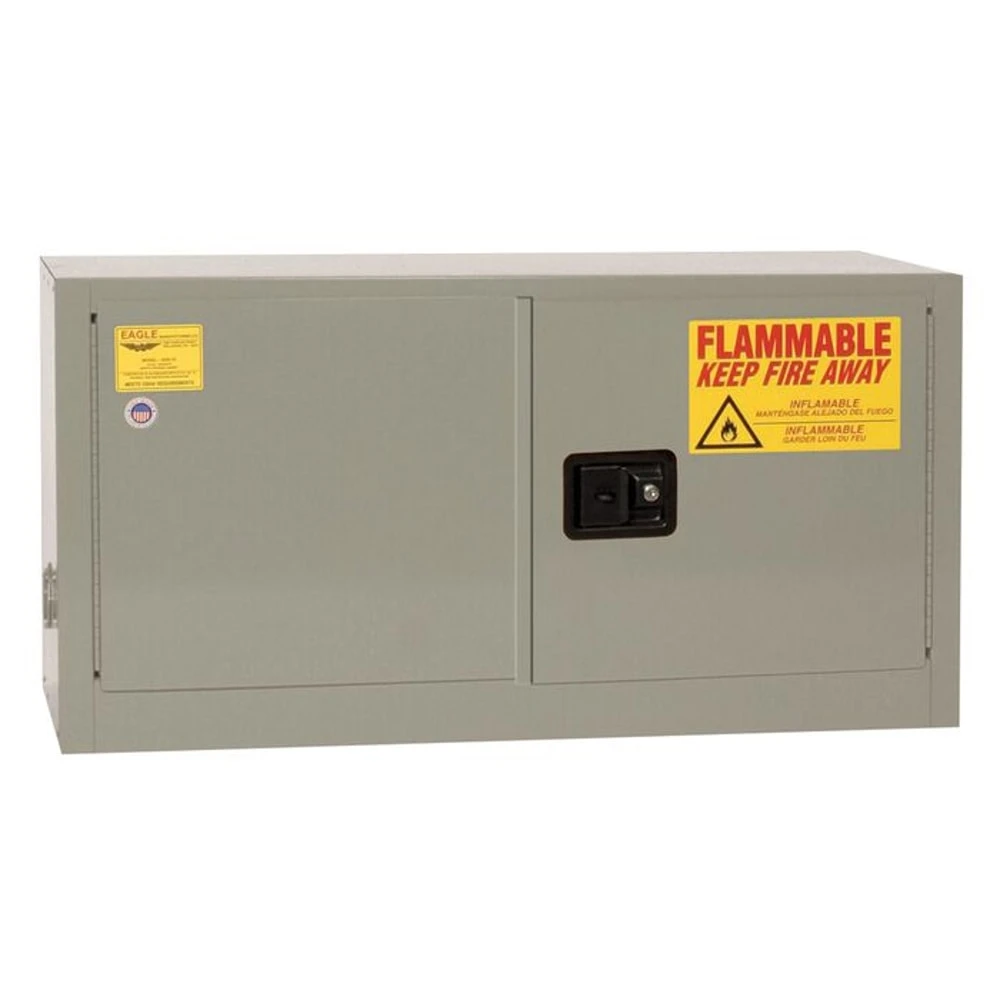 EAGLE ADD15XGRAY Flammable Liquid Safety Cabinet, 15 Gallon, Add On Cabinet | CE7TBG