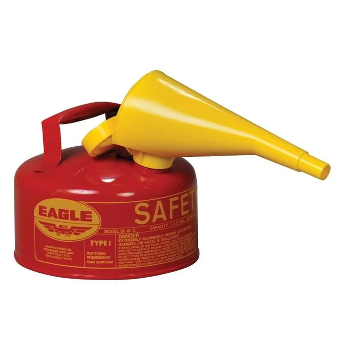 EAGLE UI-10-FS Type I Safety Can 1 Gallon Red 10 H 9 Od | AD2DUN 3NKP8