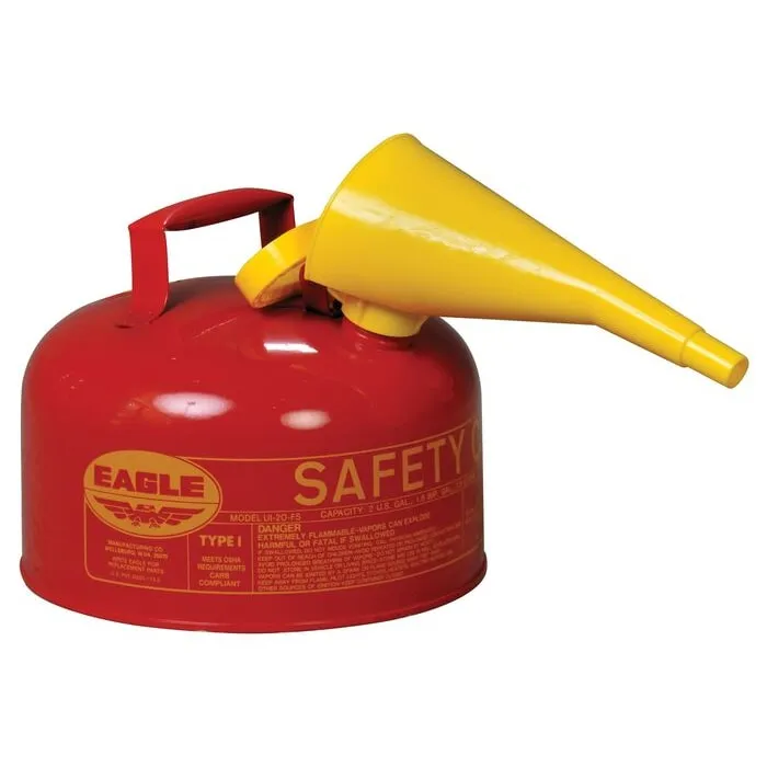 EAGLE UI-20-FS Type I Safety Can 2 Gallon Red | AD2DUR 3NKR2