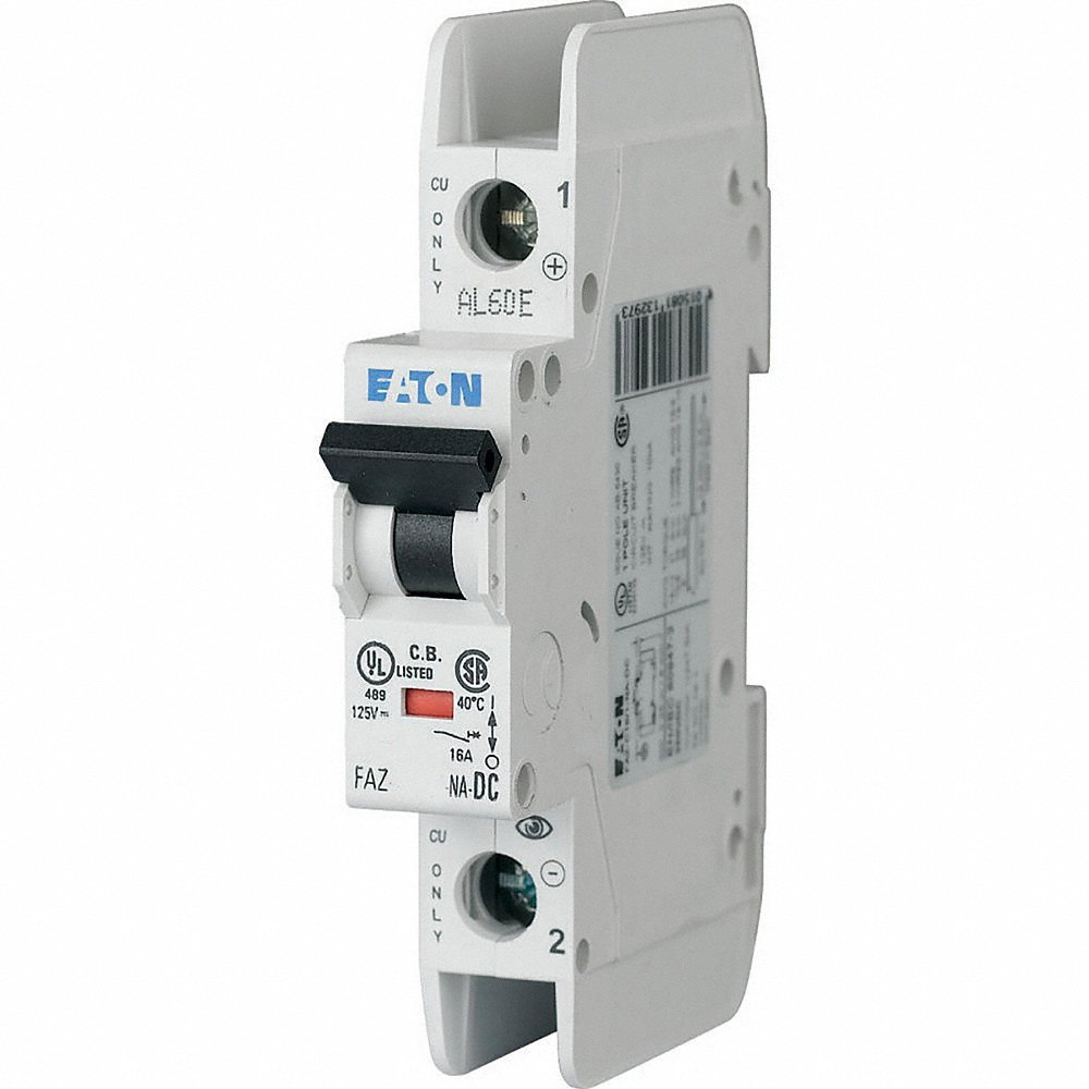 Miniature Circuit Breaker, 2A, 3 Pole, C Curve