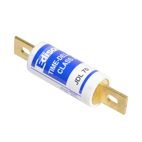EDISON JDL70 Fuse, Class J, Current-Limiting, Time-Delay, 70A, 600 VAC, Knife Blade, Pack Of 5 | CV7MYM