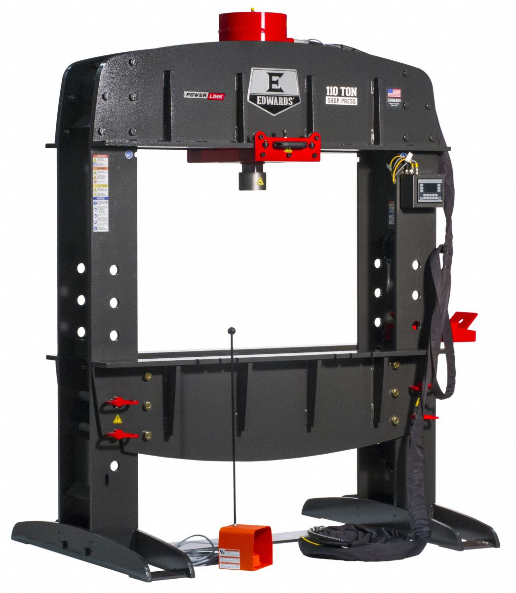 EDWARDS MFG HAT9050 Shop Press, 110 Ton, PLC | CL3XDT
