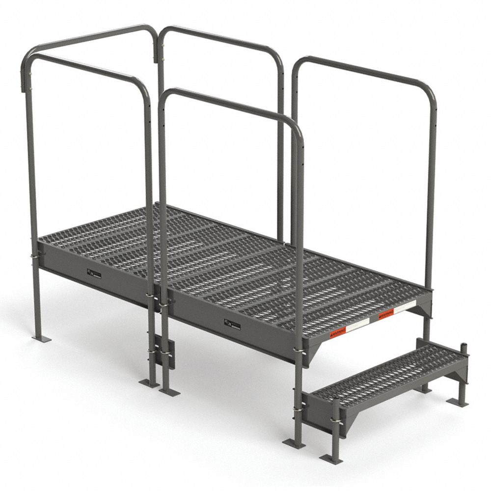 EGA Work Platform, 18 Inch Platform Ht-Max, 34.6 x 76.8 Inch, Steel, 500 lb Load Capacity