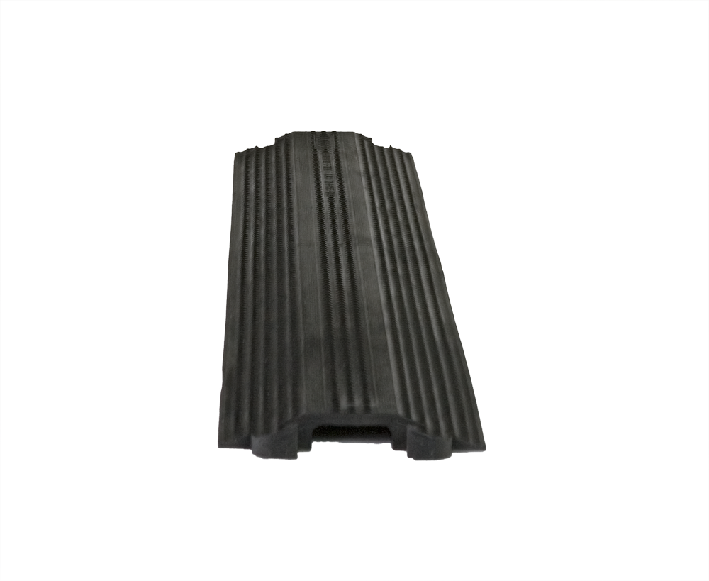 ELASCO PRODUCTS ED1050-BK Cable Guard, Medium Duty, 1 Channel, 1-1/2 x 1/2 Inch Size, Drop Over, Black | CE8QHV