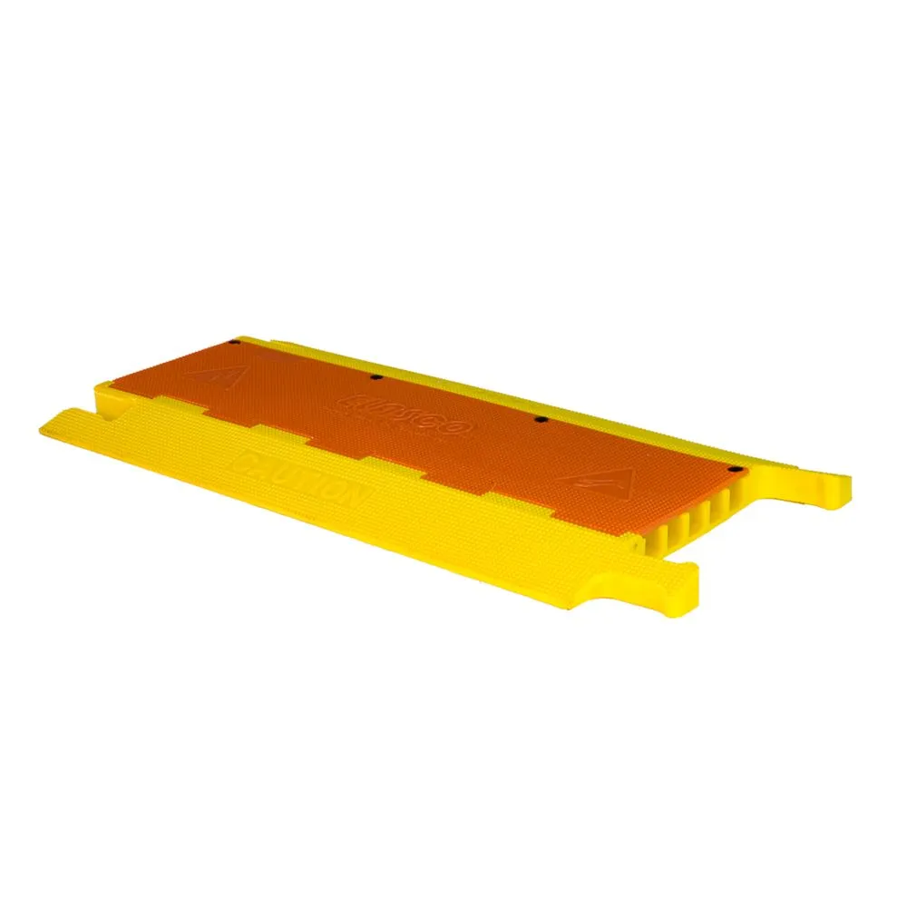 Cable Guard, Five-Channel, 1.38 Inch Size, Yellow/Orange