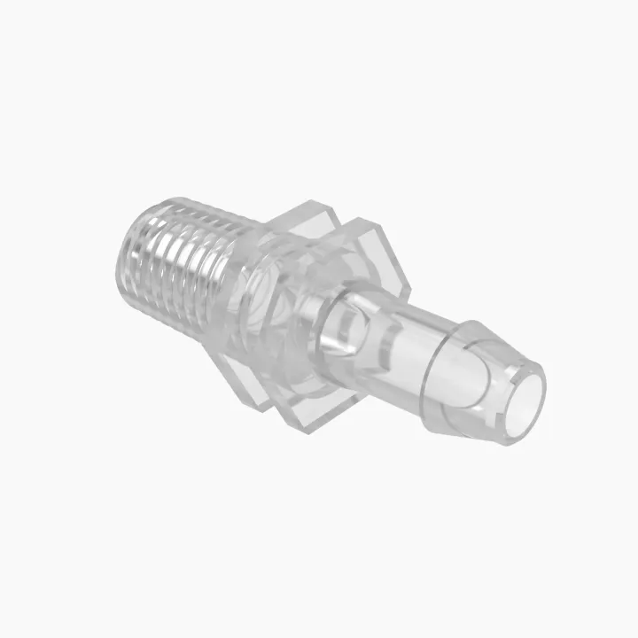 ELDON JAMES A1-3-200PP Adapter, 1/16-27 NPT Thread Size, 3/16 Inch Barb, Polypropylene | CJ8CTY