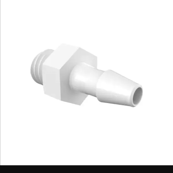 ELDON JAMES A1032-1.5-200WP Adapter, 10-32 UNF Thread Size, 3/32 Inch Barb, White Polypropylene | CJ8CKC