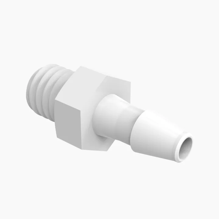 ELDON JAMES A1032X-1.5-200WN Adapter, 10-32 Extended Thread Size, 3/32 Inch Barb, White Nylon | CJ8CMX