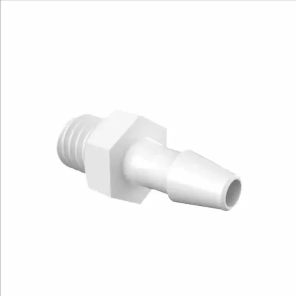 ELDON JAMES A6M-2-200NN Adapter, M6 x 1 Thread Size, 1/8 Inch Barb, Natural Nylon | CJ8DNN